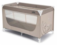 Patut voiaj ultraportabil cu doua nivele Cam Pisolino si saltea inclusa Bej - 2