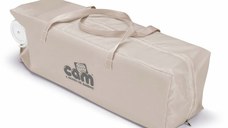 Patut voiaj ultraportabil cu doua nivele Cam Pisolino si saltea inclusa Bej