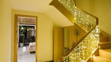 Perdea de lumini, 200 led-uri, tip sloi de gheata, alb cald cu lumina statica, lungime 5 m