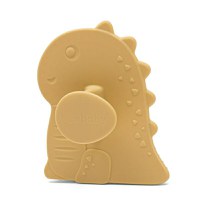 Perie de baie New Baby din silicon Dinosaur beige - 4