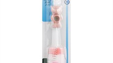 Perie de curatat biberoane, tetine si cani Bear Blush Pink