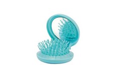 Perie de par pentru copii pliabila cu oglinda si joc labirint turcoaz Martinelia 3015w