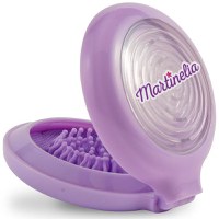 Perie de par pentru copii pliabila cu oglinda si joc labirint violet Martinelia - 1