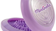 Perie de par pentru copii pliabila cu oglinda si joc labirint violet Martinelia