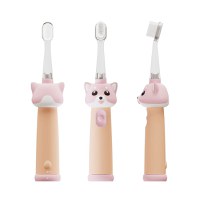 Periuta de dinti electrica Vitammy ePUPPY Roz pentru copii 0-6 ani, cu lumina LED, 24.000 de miscari sonice pe minut, 2 capete periuta incluse, 2 moduri de functionare si timer - 1