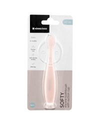 Periuta de dinti pentru bebelusi KikkaBoo Softy Pink din silicon,recomandata de la 6 luni, cu ventuza pentru fixare pe chiuveta,Fara BPA - 1