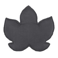 Perna decorativa 40 x 40 cm, Frunza de artar, Little Amy, Antracit - 2