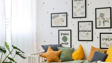 Perna decorativa 40 x 40 cm, Frunza de artar, Little Amy, Antracit