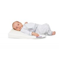 Perna din spuma T18 antiregurgitare pentru bebelusi plan inclinat, husa detasabila Silver, efect antimicrobian superior 60x36 cm - 3