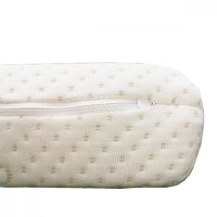 Perna din spuma T18 antiregurgitare pentru bebelusi plan inclinat, husa detasabila Silver, efect antimicrobian superior 60x36 cm - 1