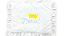 Perna slim cu volanas Prince alb
