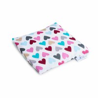 Pernuta anticolici, Bociolad, Umpluta cu samburi de cirese, Cu husa din bumbac, 20x20 cm, 0 luni+, Colorful Hearts - 4
