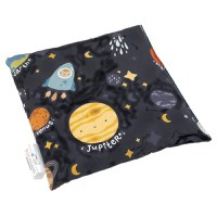 Pernuta anticolici, Bociolad, Umpluta cu samburi de cirese, Cu husa din bumbac, 20x20 cm, 0 luni+, Milky Way - 4