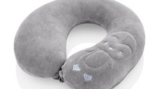 Pernuta suport pentru gat BabyJem Head and Neck Pinguin Grey