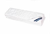 Pilota de vara Somnart din microfibra striata cu model lacrimi, alba 180 x 200 cm, 200 g - 3