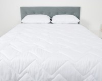 Pilota de vara Somnomed antiacarieni din microfibra alba 200 x 220 cm, 120 gsm - 2