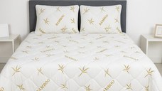 Pilota matlasata Somnart Bambus Confort din microfibra, primavara toamna 200 x 220 cm, 350 g