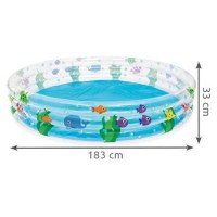 Piscina gonflabila cu 3 inele Pestisori 188 x 33 cm Bestway MY17686 - 2