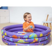 Piscina gonflabila pentru copii Bestway 102 x 25 cm cu 50 bile si 4 jucarii gonflabile incluse Mov - 1