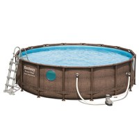 Piscina rotunda cu cadru metalic Bestway Power Steel Vista 11 in 1 toate accesoriile incluse 488 x 122 cm - 4