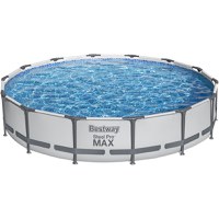 Piscina rotunda Steel Pro Max Bestway diametru 427 cm cu pompa si filtru incluse - 1