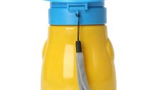 Pisoar portabil pentru baietei Little Mom, Reutilizabil cu inchidere ermetica, design intuitiv,  capacitate 600 ml, dimensiune 17 x 9 cm, Yellow