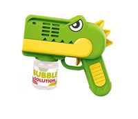 Pistol pentru baloane de sapun cu lumini Green Dino - 7