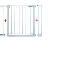 Poarta de siguranta din metal 79-105 cm R-Sport S2 Alb - 2