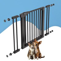 Poarta de siguranta pentru scari Sipo Black operare cu o mana 75-103 cm - 2