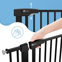 Poarta de siguranta pentru scari Sipo Black operare cu o mana 75-103 cm - 3