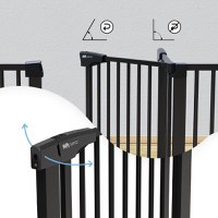 Poarta de siguranta pentru scari Sipo Black operare cu o mana 75-103 cm - 4