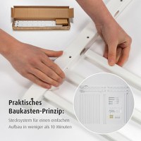 Poarta de siguranta Reer Basic White de perete, reglabila 63-106 cm - 9