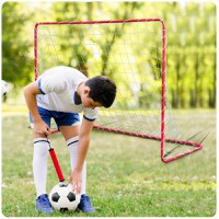 Poarta fotbal pentru copii 183x122x61 cm Neo-Sport cu cadru din otel,plasa rezistenta,4 ancore de montare incluse Footbal Play - 5