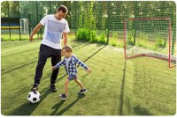 Poarta fotbal pentru copii 183x122x61 cm Neo-Sport cu cadru din otel,plasa rezistenta,4 ancore de montare incluse Footbal Play - 6