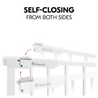 Poarta siguranta Hauck Clear Step Autoclose 2 White 75-80 cm cu extensie + 9 cm 84-89cm inchidere magnetica automata din ambele parti - 3