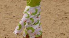 Poncho Baie UPF50 + Zoocchini 0-12 luni Alligator