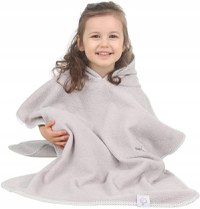 Poncho de baie cu gluga 126x60cm BabyMam Gri - 2