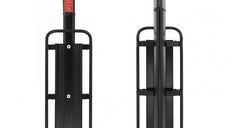 Portbagaj bicicleta, aluminiu, model universal, cu stop reflectorizant rosu