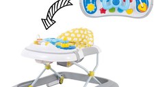 Premergator FreeON Little Driver pliabil cu sunete si lumini 6 luni+ GriGalben