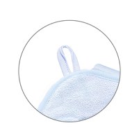Prosop baie bambus cu gluga 100 x 100 cm Babyono albastru - 2