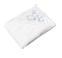 Prosop copii cu capison 80x80 cm Little Bunnies alb - 1