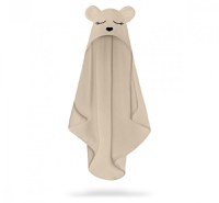 Prosop cu gluga BabySteps pentru bebelusi si copii din fibra de bambus S 85x90cm Teddy Beige - 6