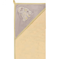 Prosop de baie cu gluga imprimeu velur 80 x 80 cm Womar Zaffiro AN-OW-01 - 1