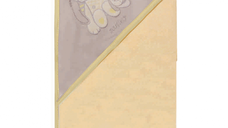 Prosop de baie cu gluga imprimeu velur 80 x 80 cm Womar Zaffiro AN-OW-01