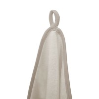 Prosopel pentru copii Qmini Beige, 40x40cm, tricot termo-terry din bambus - 2