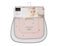 Protectie anti-transpiratie KikkaBoo Hedge-hugs, Model universal pentru carucior,husa din bumbac moale si spate din plasa 3D respirabila, Orificii pentru centura de siguranta,Dimensiune 81x42 cm - 2