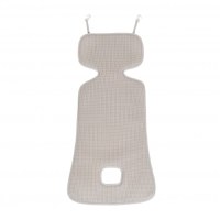 Protectie antitranspiratie Cangaroo AirLuxe Universal Grey pentru carucior, material 3D special, reduce transpiratia, potrivire universala - 3