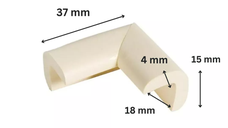 Protectie colturi Car Boy Safety 18x37x15x4mm Crem