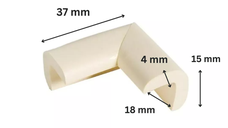 Protectie colturi Car Boy Safety 18x37x15x4mm Crem