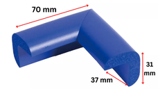 Protectie colturi Car Boy Safety 37x70x31x9mm Albastru